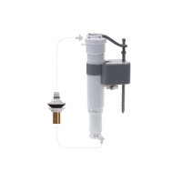 KOER KT-0101-1/2" Арматура наповнювальна з універсальним підключенням та латун. різбленням 3/8"